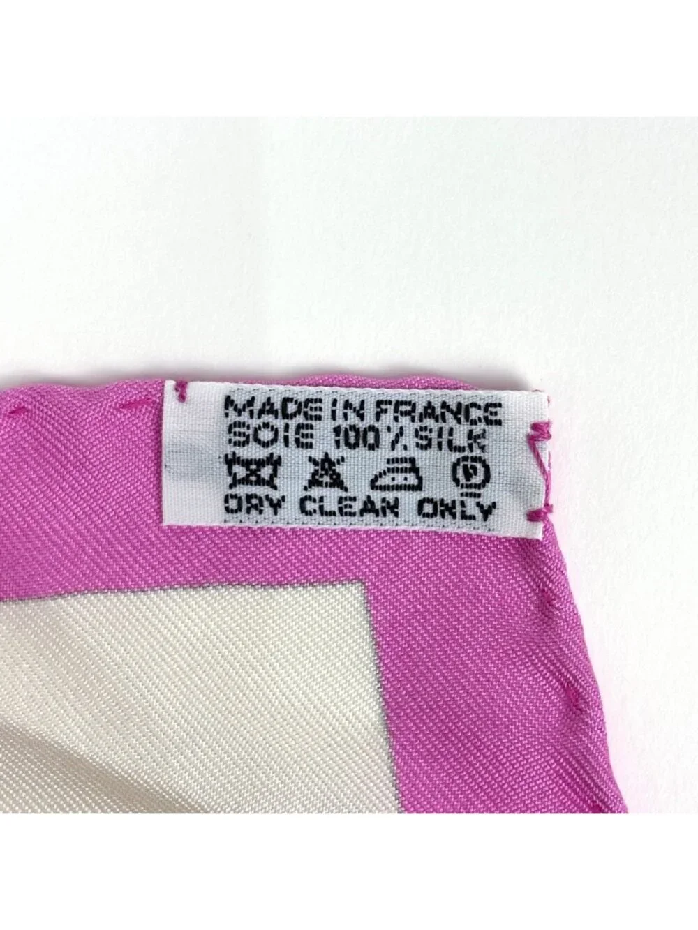Hermes Carre 90 Serenite Scarf Bamboo Silk Pink Multicolor